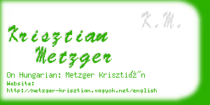 krisztian metzger business card